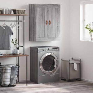 vidaXL Wandkast 69,5x34x90 cm bewerkt hout grijs sonoma eikenkleurig
