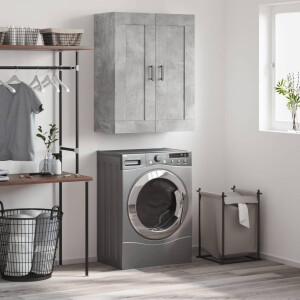 vidaXL Wandkast 69,5x34x90 cm bewerkt hout betongrijs