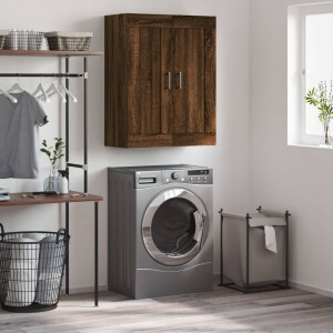 vidaXL Wandkast 69,5x34x90 cm bewerkt hout bruin eikenkleur