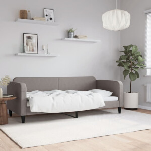 vidaXL Slaapbank 80x200 cm stof taupe