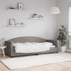 vidaXL Slaapbank 80x200 cm stof taupe