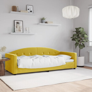 vidaXL Slaapbank 80x200 cm fluweel geel
