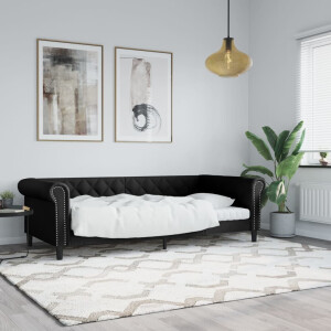 vidaXL Slaapbank 80x200 cm kunstleer zwart