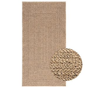 vidaXL Vloerkleed ZIZUR binnen en buiten 80x150 cm jute look