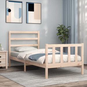 vidaXL Bedframe zonder matras massief grenenhout 90x200 cm