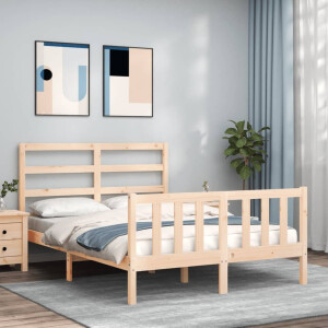 vidaXL Bedframe zonder matras massief grenenhout 120x200 cm