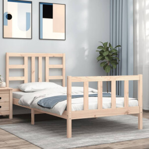 vidaXL Bedframe zonder matras massief grenenhout 90x200 cm