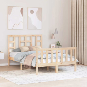 vidaXL Bedframe zonder matras massief grenenhout 120x200 cm