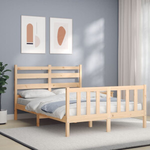 vidaXL Bedframe zonder matras massief grenenhout 120x200 cm