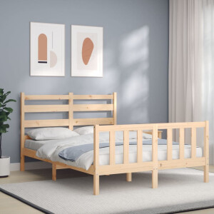 vidaXL Bedframe zonder matras massief grenenhout 140x200 cm
