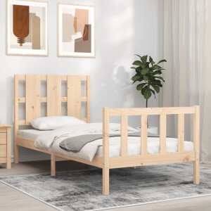 vidaXL Bedframe zonder matras massief grenenhout 90x200 cm