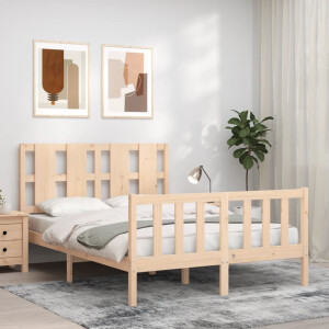 vidaXL Bedframe zonder matras massief grenenhout 120x200 cm