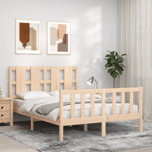 vidaXL Bedframe zonder matras massief grenenhout 140x200 cm