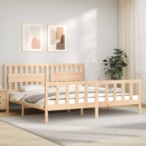 vidaXL Bedframe zonder matras massief grenenhout 200x200 cm