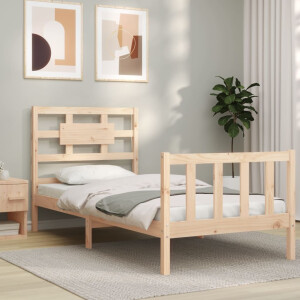 vidaXL Bedframe zonder matras massief grenenhout 90x200 cm
