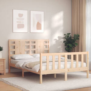 vidaXL Bedframe zonder matras massief grenenhout 120x200 cm