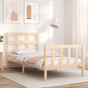vidaXL Bedframe zonder matras massief grenenhout 90x200 cm