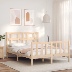 vidaXL Bedframe zonder matras massief grenenhout 120x200 cm