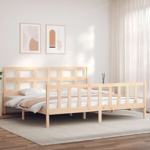 vidaXL Bedframe zonder matras massief grenenhout 200x200 cm