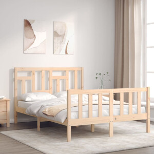 vidaXL Bedframe zonder matras massief grenenhout 120x200 cm