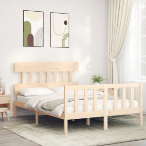 vidaXL Bedframe zonder matras massief grenenhout 120x200 cm