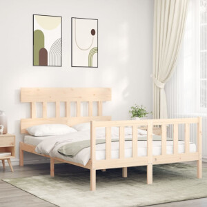 vidaXL Bedframe zonder matras massief grenenhout 140x200 cm