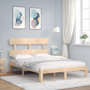 vidaXL Bedframe zonder matras massief grenenhout 140x200 cm