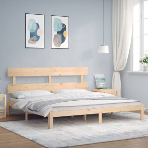 vidaXL Bedframe zonder matras massief grenenhout 200x200 cm