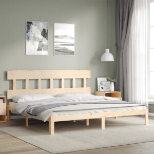 vidaXL Bedframe zonder matras massief grenenhout 200x200 cm