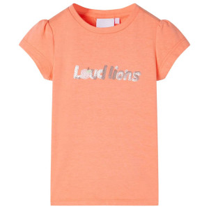 vidaXL Kindershirt met kapmouwen 92 neonoranje