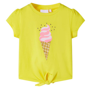 vidaXL Kindershirt 92 geel