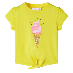 vidaXL Kindershirt 104 geel