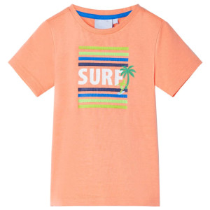 vidaXL Kindershirt 92 neonoranje