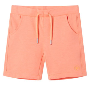 vidaXL Kindershorts met trekkoord 140 neonoranje