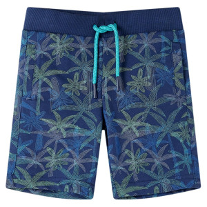 vidaXL Kindershorts met trekkoord 128 marineblauw