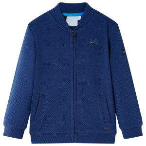 vidaXL Kindervest met rits 116 marineblauw