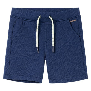 vidaXL Kindershorts met trekkoord 92 donkerblauw