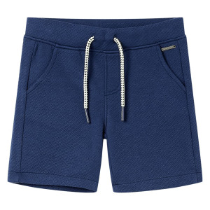 vidaXL Kindershorts met trekkoord 140 donkerblauw