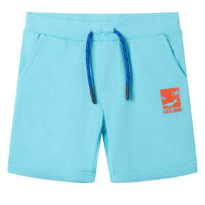 vidaXL Kindershorts met trekkoord 92 zeeblauw