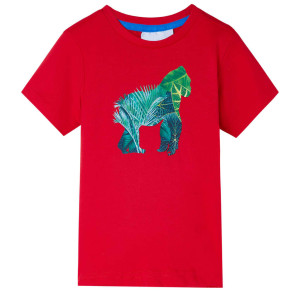 vidaXL Kindershirt 128 rood