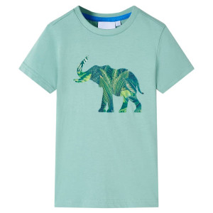 vidaXL Kindershirt 128 lichtkakikleurig