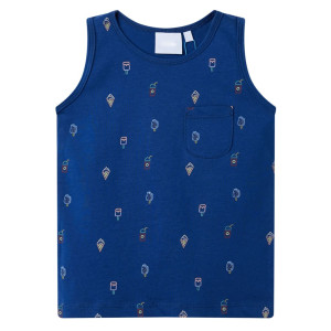 vidaXL Kindertopje 128 donkerblauw