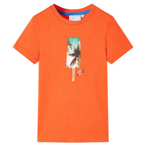 vidaXL Kindershirt 104 donkeroranje