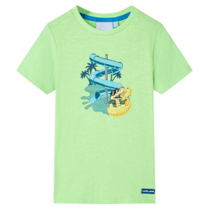 vidaXL Kindershirt 128 neongroen