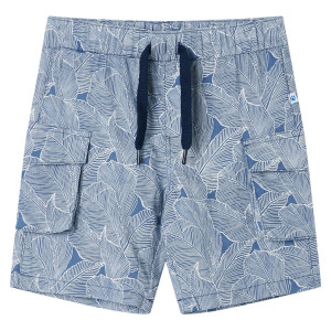 vidaXL Kindershorts met trekkoord 92 donkerblauw