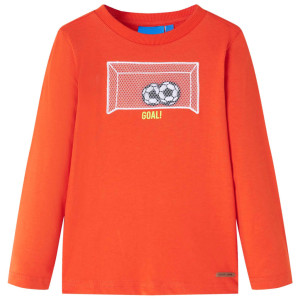 vidaXL Kindershirt met lange mouwen 92 feloranje