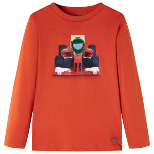 vidaXL Kindershirt met lange mouwen 92 oranje