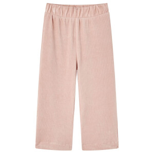 vidaXL Kinderbroek 104 ribfluweel Lichtroze