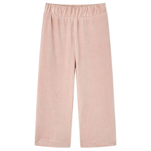 vidaXL Kinderbroek 116 ribfluweel Lichtroze