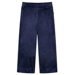 vidaXL Kinderbroek fluweel 104 donkerblauw